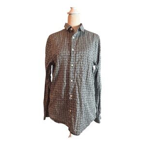 Armani Exchange Women’s Black and White Checked Logo Top